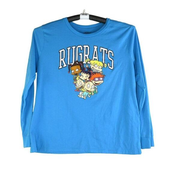 Rugrats Long Sleeve T-Shirt Men's Size XXL Blue TV Cartoon Nickeloeon - Picture 1 of 11
